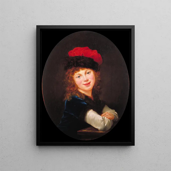 Portret van een meisje - Elisabeth Louise Vigée Le Brun — ingelijst kunstwerk aan de muur