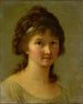 Portret van een dame - Elisabeth Louise Vigée Le Brun — weergave van het kunstwerk