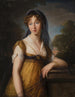 Portret van een vrouw - Elisabeth Louise Vigée Le Brun — weergave van het kunstwerk