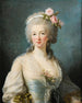 Portret van een dame genaamd portret van Jeanne de Valois Comtesse de la Motte - Elisabeth Louise Vigée Le Brun — weergave van het kunstwerk