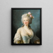 Portret van een dame genaamd portret van Jeanne de Valois Comtesse de la Motte - Elisabeth Louise Vigée Le Brun — ingelijst kunstwerk aan de muur