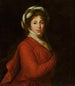 Portret van een vrouw met tulband - Elisabeth Louise Vigée Le Brun — weergave van het kunstwerk