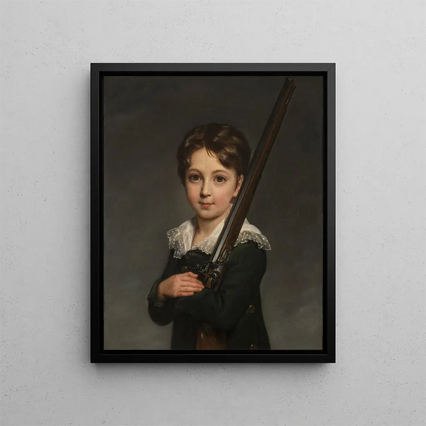 portret van een jonge jongen - Elisabeth Louise Vigée Le Brun — ingelijst kunstwerk aan de muur