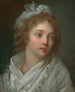 Portret van een jonge vrouw - Élisabeth Louise Vigée Le Brun — weergave van het kunstwerk