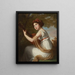 van het portret van het meisje van de kunstenaar Jeanne Julie Louise Le Brun 1780-1819 die gitaar speelt - Elisabeth Louise Vigée Le Brun — ingelijst kunstwerk aan de muur