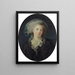 van een vermoedelijk portret van Charlotte Françoise Bergeret de Norinval - Elisabeth Louise Vigée Le Brun — ingelijst kunstwerk aan de muur