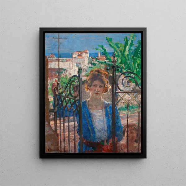 On visit - Eliseu Visconti — framed artwork on a wall