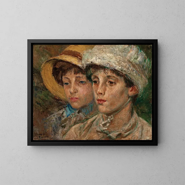 Friends inseparables - Eliseu Visconti — framed artwork on a wall