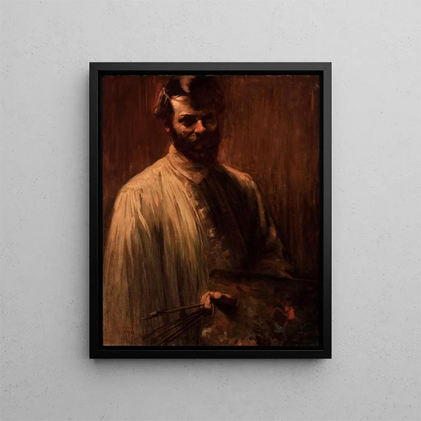 Self-portrait - Eliseu Visconti — framed artwork on a wall