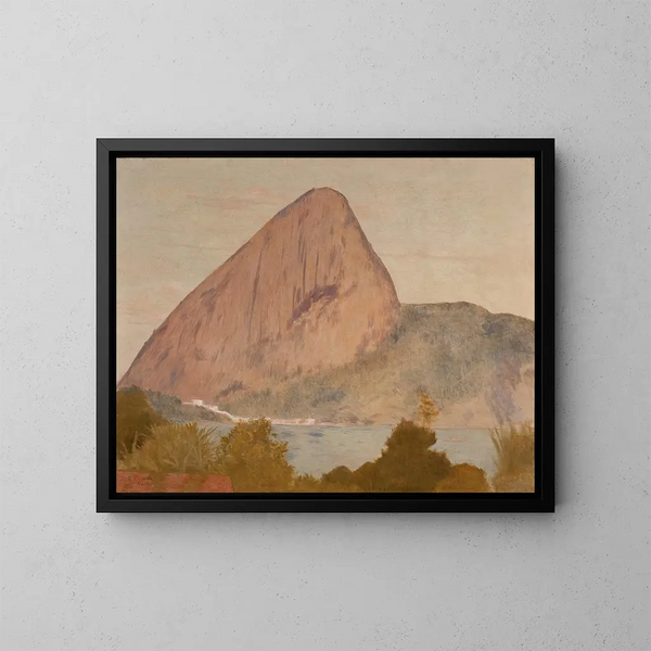 Marina with bread of acar - Eliseu Visconti — framed artwork on a wall