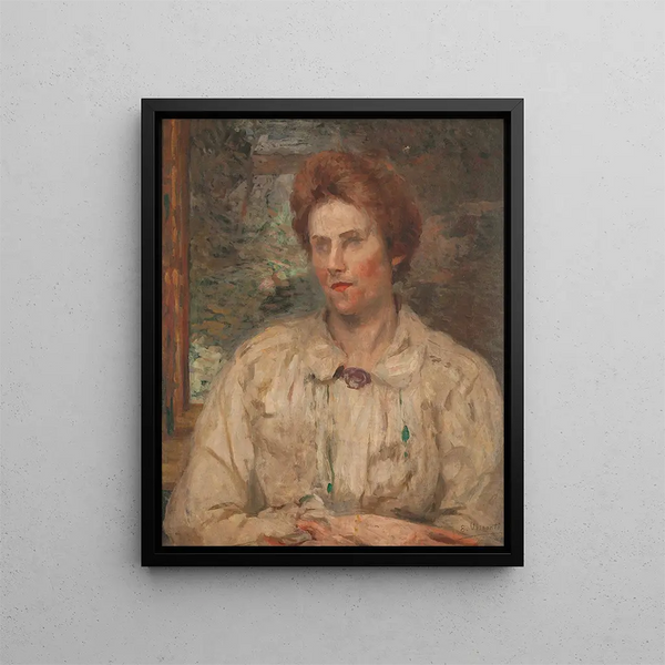 Portret van Louise - Eliseu Visconti — ingelijst kunstwerk aan de muur