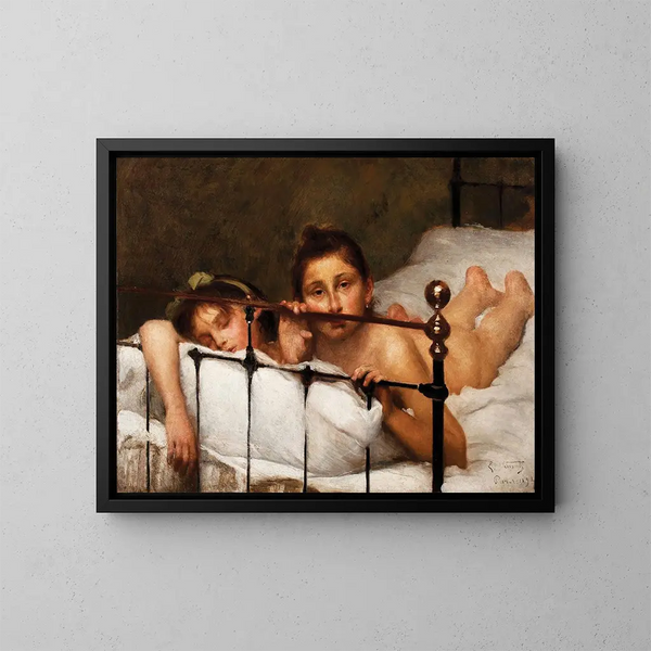 Les deux sœurs ou En été - Eliseu Visconti — framed artwork on a wall