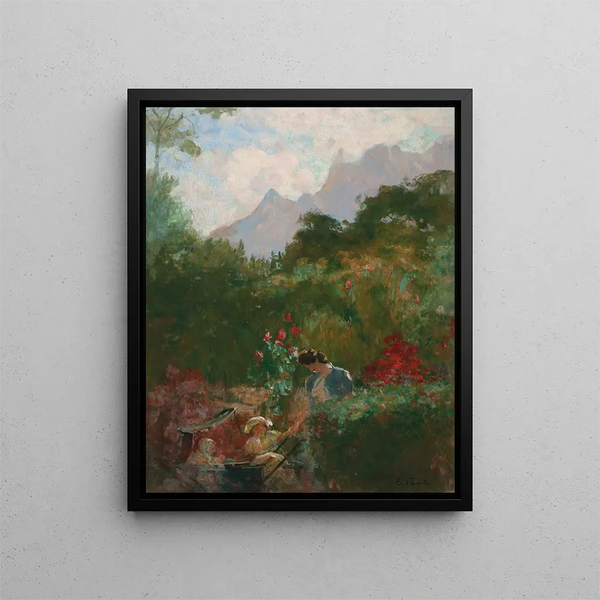 Een nest - Eliseu Visconti — ingelijst kunstwerk aan de muur