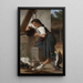 Young girl at the well - Elizabeth Jane Gardner Bouguereau — framed artwork on a wall