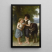 Les Trois Amis - Elizabeth Jane Gardner Bouguereau — framed artwork on a wall