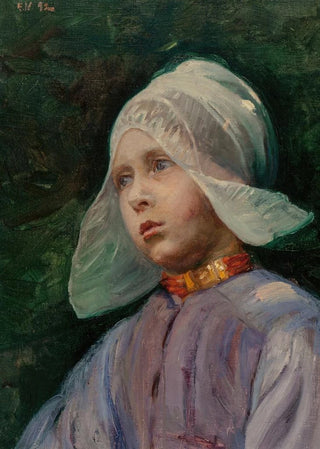 Elizabeth Nourse - Volendam Head Little Girl.webp