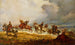 Franse artillerie in beweging - Elizabeth Southerden Thompson — weergave van het kunstwerk
