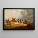 Franse artillerie in beweging - Elizabeth Southerden Thompson — ingelijst kunstwerk aan de muur