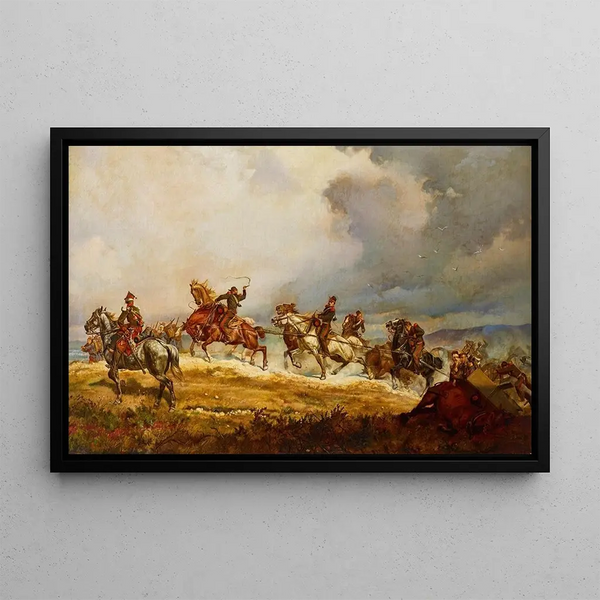 Elizabeth Southerden Thompson - French Artillery on the March.webp