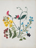 Wandkunstboeket van papier gesneden pl. 01 - Ellen W. — weergave van het kunstwerk