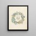 Album de bloemen in papier gesneden pl. 02 - Ellen W. — ingelijst kunstwerk aan de muur