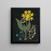 van een papier uitgesneden bloemenalbum pl. 04 - Ellen W. — ingelijst kunstwerk aan de muur