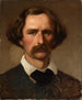 Portret van de schilder Carl Friedrich Lessing - Emanuel Gottlieb Leutze — weergave van het kunstwerk