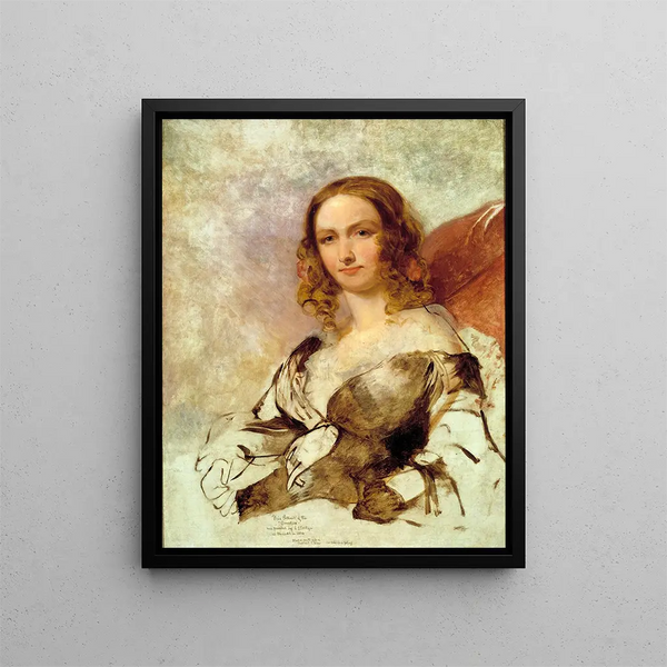 The Countess - Emanuel Gottlieb Leutze — framed artwork on a wall