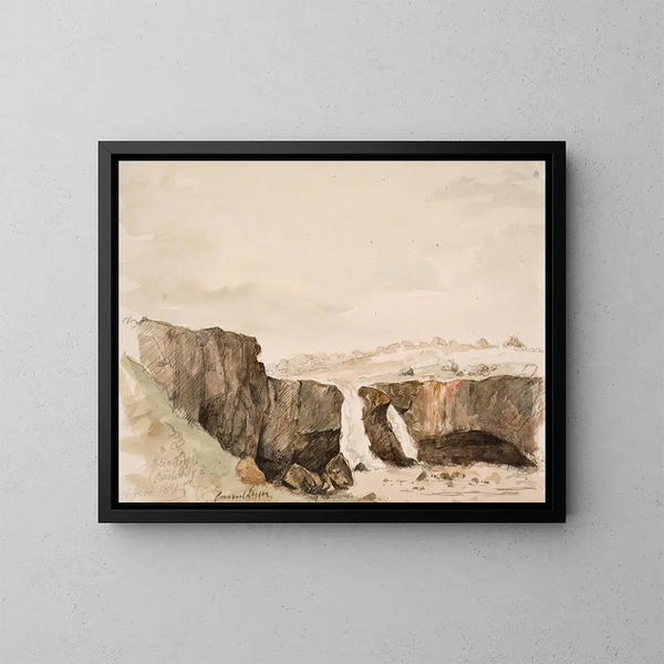 Gilia Foss Painting - Emanuel Larsen — framed artwork on a wall