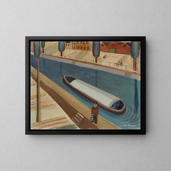 Motif of Bruges - Emanuel Schättli — framed artwork on a wall