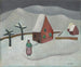 Landschap met rood huis - Emanuel Schättli — weergave van het kunstwerk