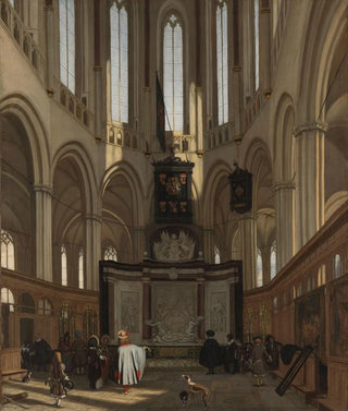 Emanuel de Witte - The Tomb of Michiel de Ruyter in the Nieuwe Kerk Amsterdam.webp