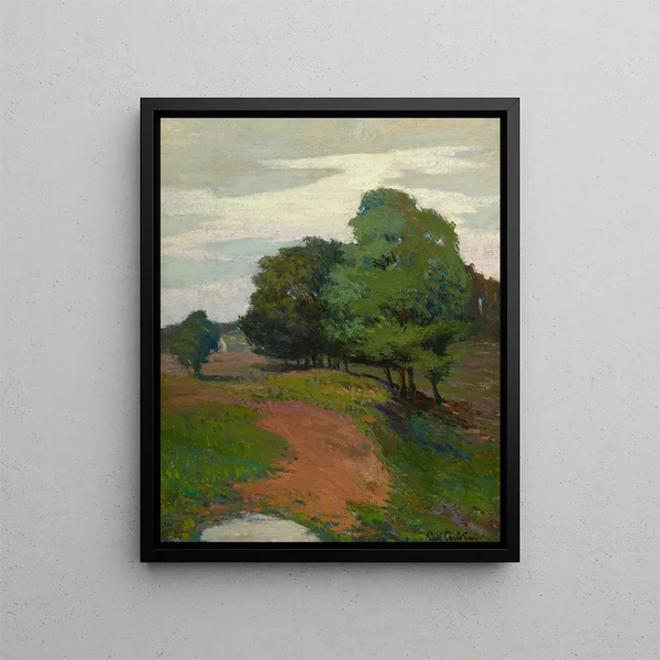 Landscape Painting - Emil Carlsen — framed artwork on a wall