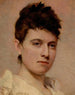 Portret van een jonge vrouw - Emil Carlsen — weergave van het kunstwerk