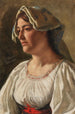 Portret van een Italiaanse vrouw - Emil Czech — weergave van het kunstwerk
