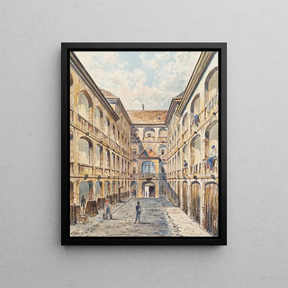 Emil Htter - Der erste Hof der SalzgriesKaserne in Wien.webp