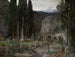Pax Le cimetière de Gravosa près de Raguse - Emil Jakob Schindler — weergave van het kunstwerk