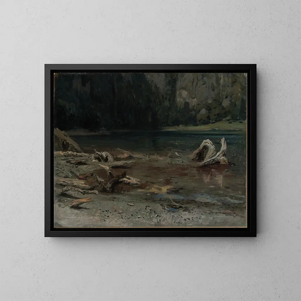The Valley Lake - Emil Lugo — framed artwork on a wall