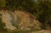 Path in the forest with rocky wall - Emil Lugo — artwork view