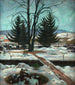 Winter - Emil Orlik — weergave van het kunstwerk
