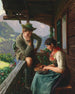 Een serenade - Emil Rau — weergave van het kunstwerk