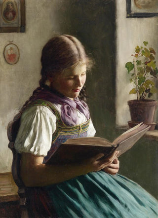 Emil Rau - Lesendes Mdchen.webp