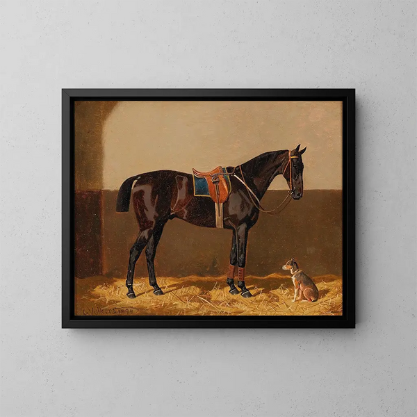 Before the walk - Emil Volkers — framed artwork on a wall