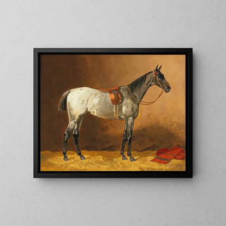 Emil Volkers - Gesatteltes Reitpferd.webp