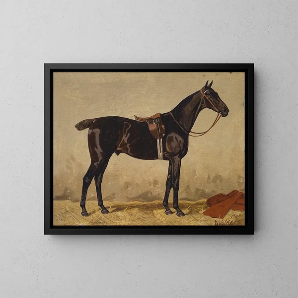 Rappes dans le paysage - Emil Volkers — framed artwork on a wall