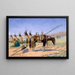 Indianen en kamp op de ranch 101 - Emil W. Lenders — ingelijst kunstwerk aan de muur