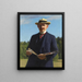 Self-portrait Painting - Emil Stermann — framed artwork on a wall