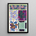 Floral painting with new color schemes Pl15 - Émile-Allain Séguy — framed artwork on a wall