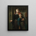 Sisters - Émile-Auguste Hublin — framed artwork on a wall