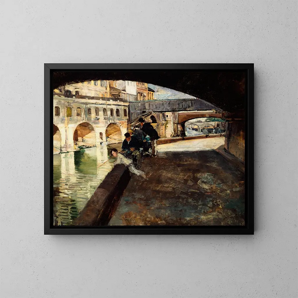Les Cagnards de l'Hôtel-Dieu - Émile Antoine Guillier — framed artwork on a wall